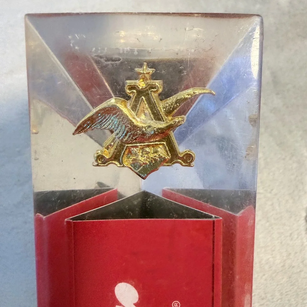 Vintage Budweiser Obelisk Lucite‎ Tap Handle Eagle A King Of Beers 8